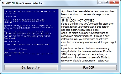 Virtual Machine Blue Screen Detector 